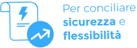 Icona sicurezza e flessibilit&agrave;