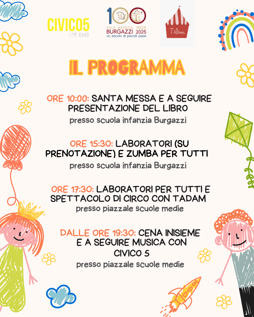 Locandina Festa Asilo Burgazzi Carpaneto