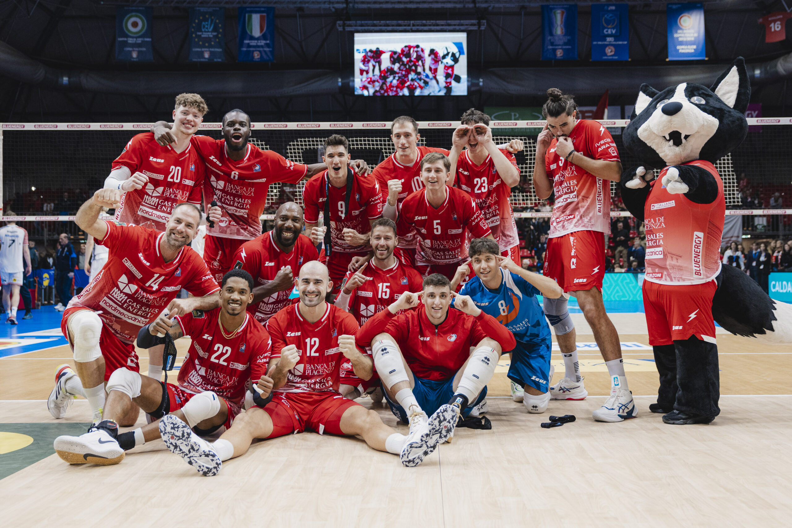 foto della squadra alla Partita Gas Sales vs Allianz Milano