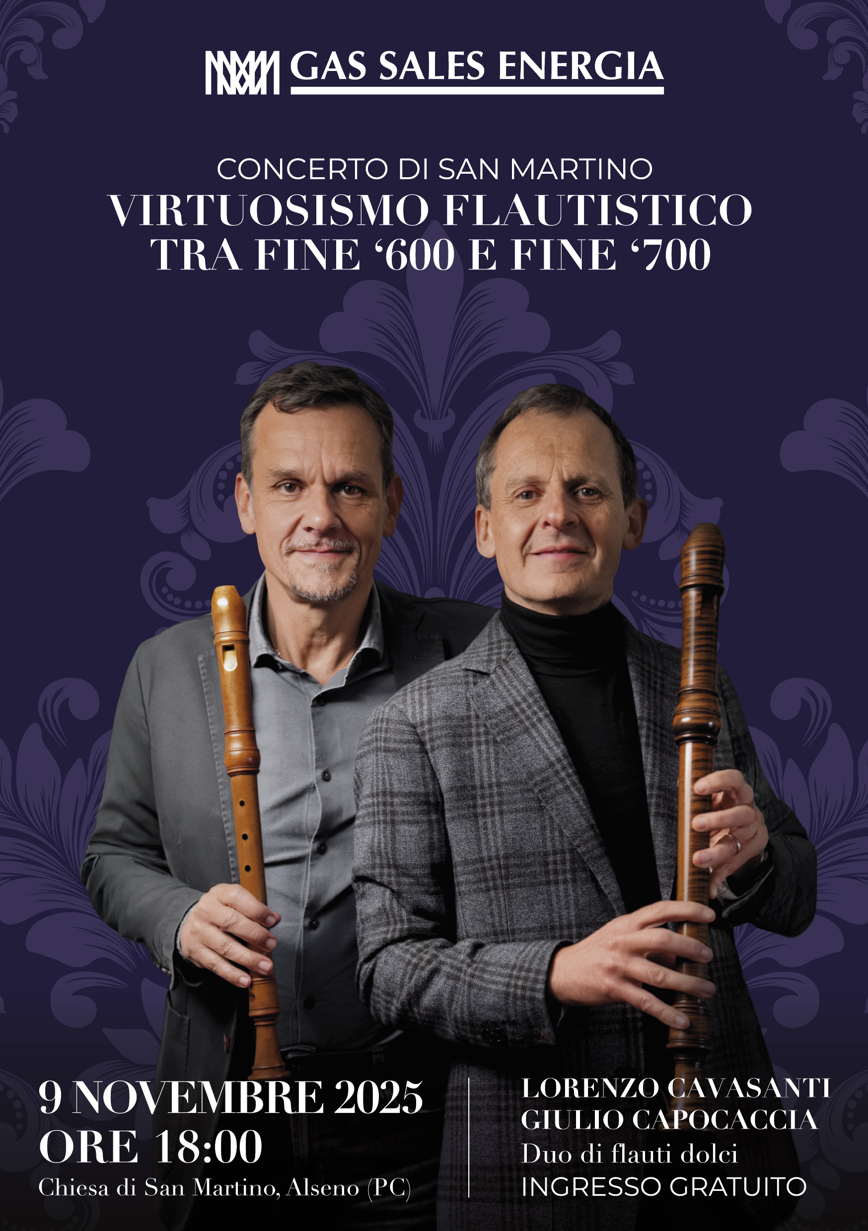 Concerto di San Martino – Virtuosissimo Flautistico tra fine ‘600 e fine ‘700