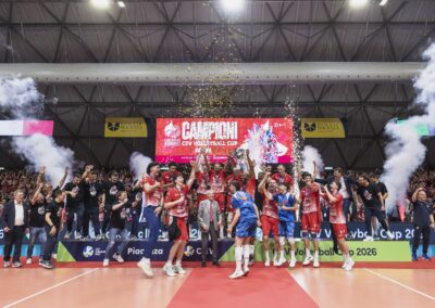 Gas Sales Bluenergy Volley Piacenza conquista la Coppa CEV in un palazzetto vestito di biancorosso
