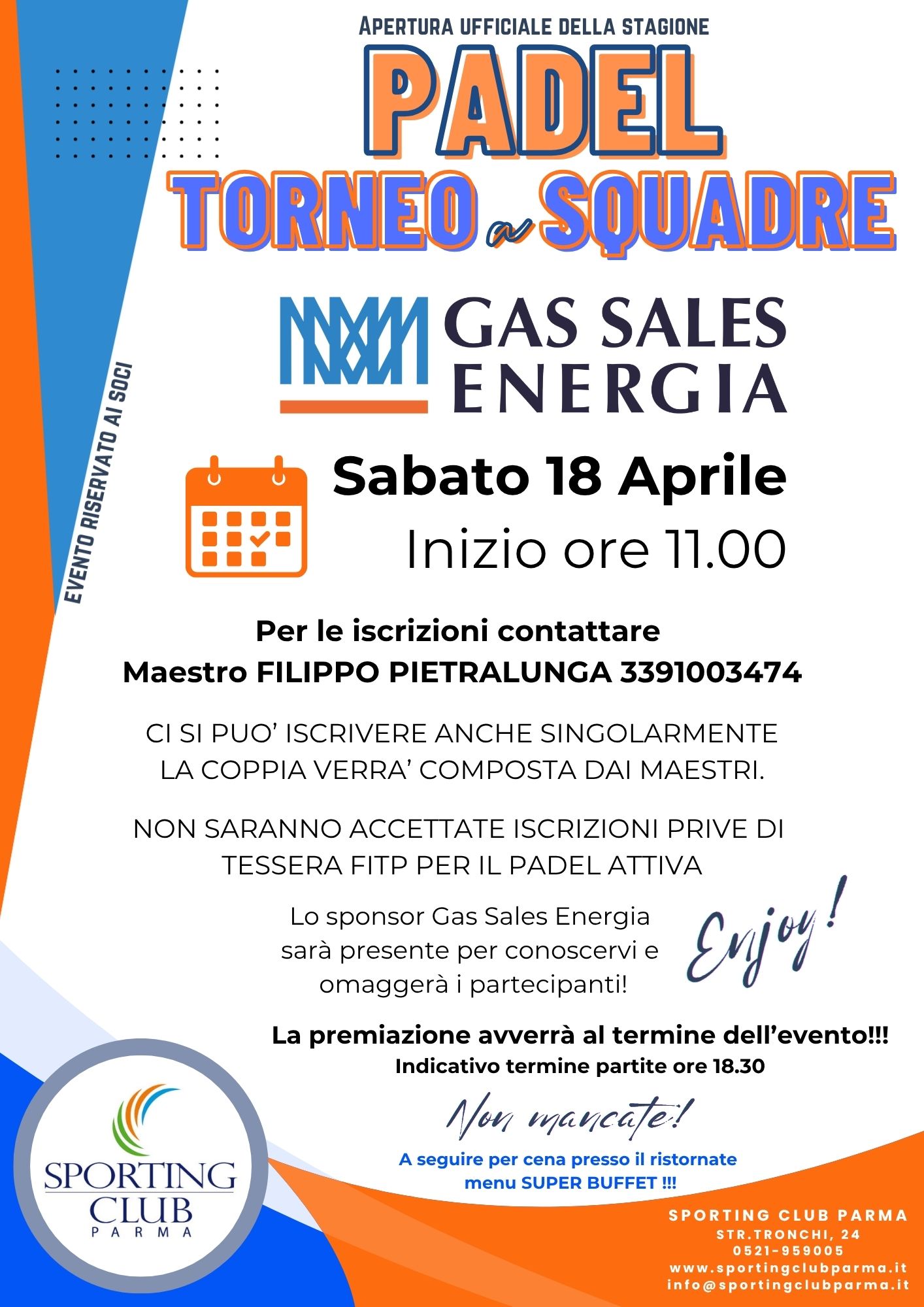 Torneo “Gas Sales Energia 8 h Padel”