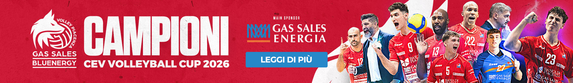 Gas Sales Bluenergy Volley Piacenza conquista la Coppa CEV in un palazzetto vestito di biancorosso