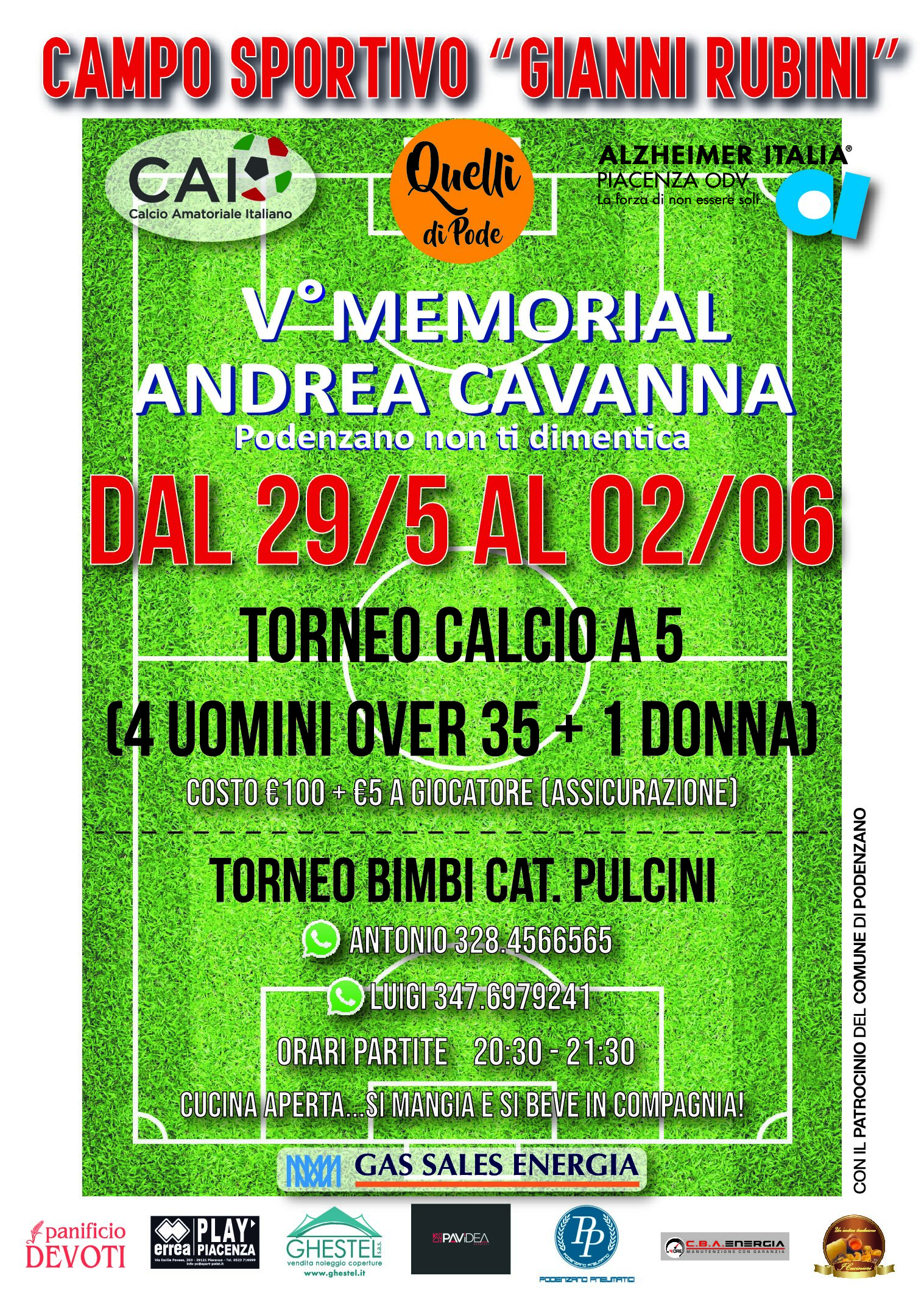 Torneo V Memorial Andrea Cavanna